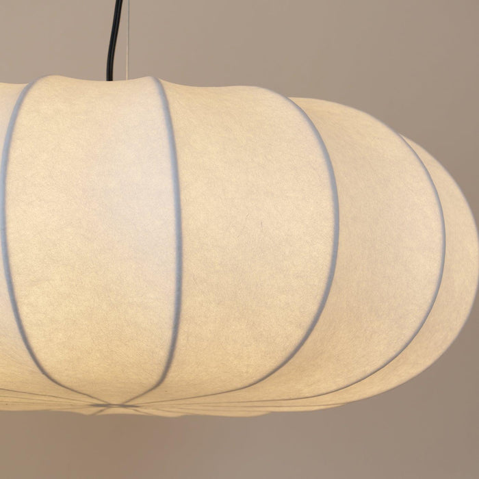 Oblate Silk Pendant Lamp-DWHOME