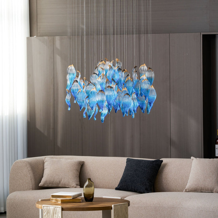 Ocean Drift Blown Glass Customize Chandelier - Vakkerlight