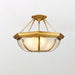Bowl Shaped Brass Ceiling Lamp - DWHOME