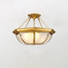 Bowl Shaped Brass Ceiling Lamp - DWHOME