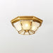 Bowl Shaped Brass Ceiling Lamp - DWHOME