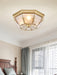 Bowl Shaped Brass Ceiling Lamp - DWHOME
