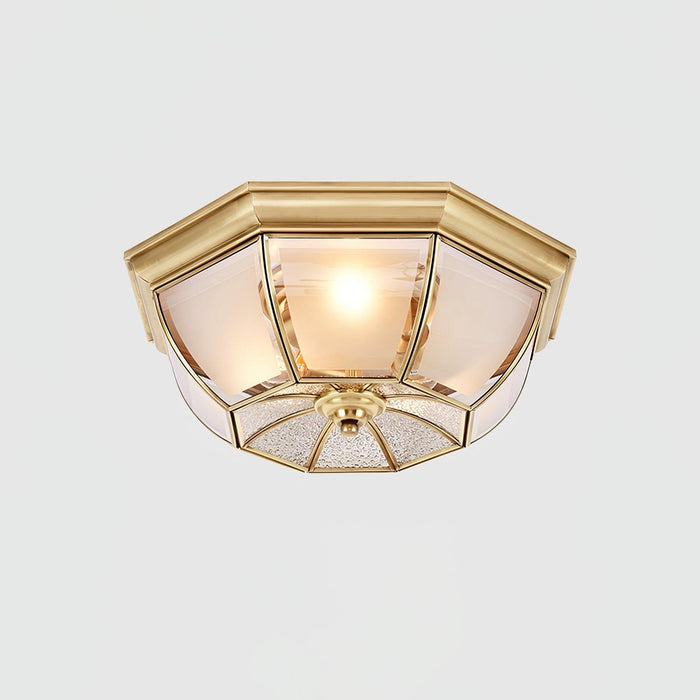 Bowl Shaped Brass Ceiling Lamp - DWHOME