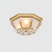 Bowl Shaped Brass Ceiling Lamp - DWHOME