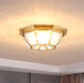 Bowl Shaped Brass Ceiling Lamp - DWHOME