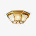 Bowl Shaped Brass Ceiling Lamp - DWHOME