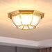 Bowl Shaped Brass Ceiling Lamp - DWHOME