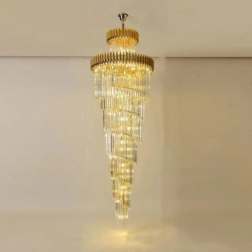 Olivia Crystal Modern Stair Chandelier-DWHOME