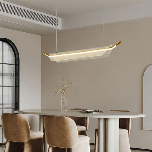 One Word Acrylic Pendant Light-DWHOME