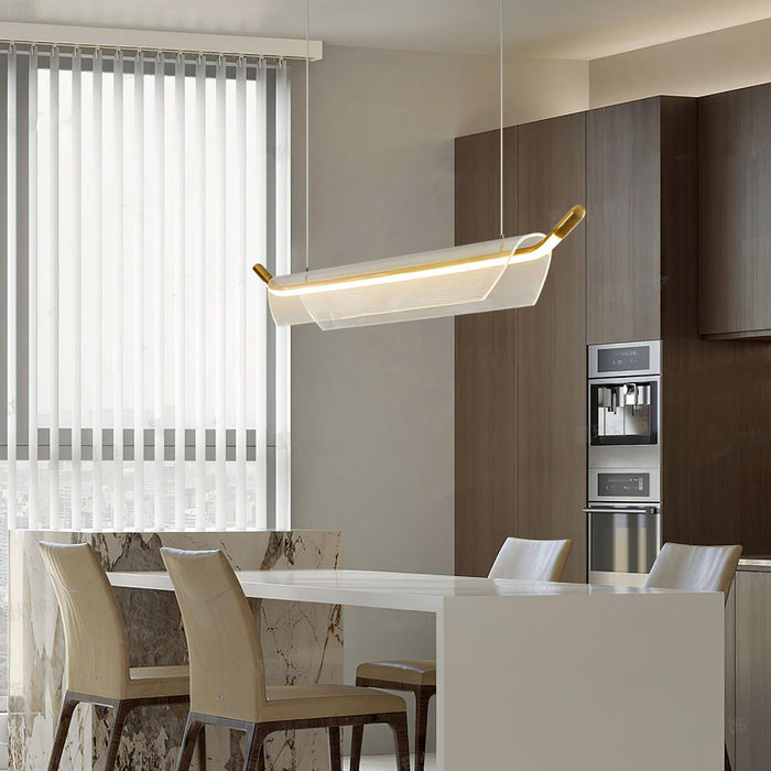 One Word Acrylic Pendant Light-DWHOME