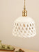 Openwork Ceramic Pendant Swag Light-DWHOME