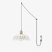 Openwork Ceramic Pendant Swag Light-DWHOME