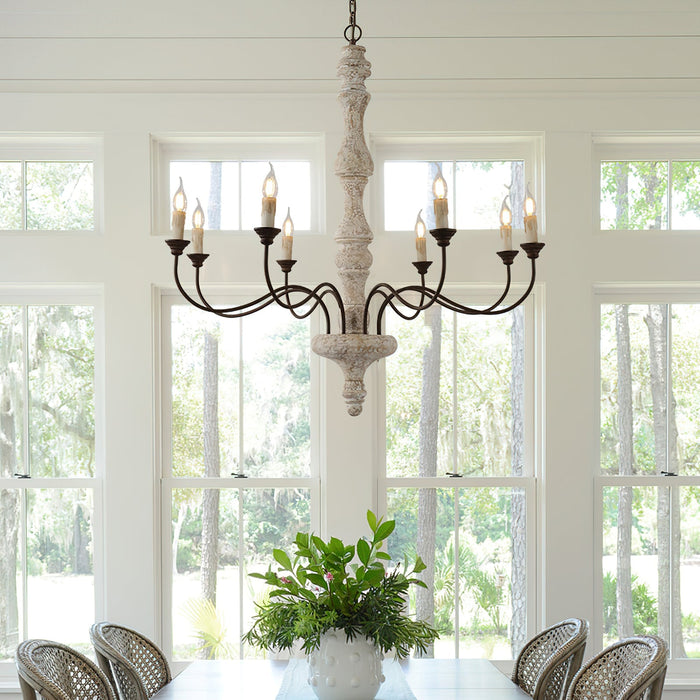 Ophelia 8-Light Candle Chandelier-DWHOME