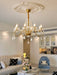 Opulent Pearl Crystal Chandelier-DWHOME