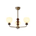 Orb Walnut Chandelier-DWHOME