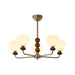 Orb Walnut Chandelier-DWHOME
