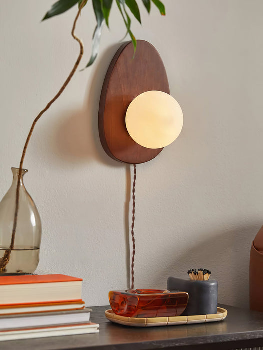 Orba Walnut Plug - in Wall Lamp - Vakkerlight