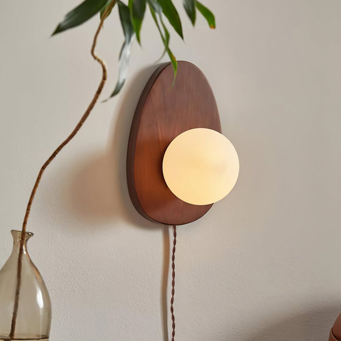 Orba Walnut Plug - in Wall Lamp - Vakkerlight