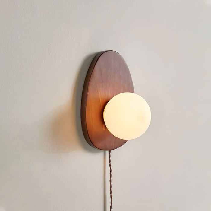 Orba Walnut Plug - in Wall Lamp - Vakkerlight