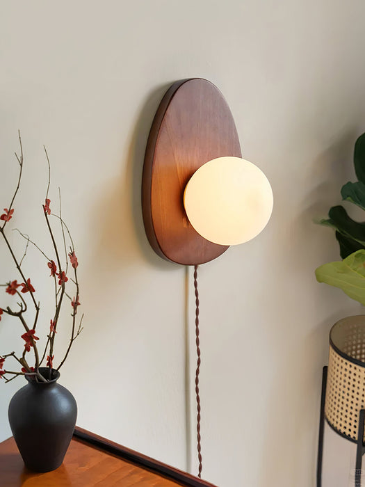 Orba Walnut Plug - in Wall Lamp - Vakkerlight