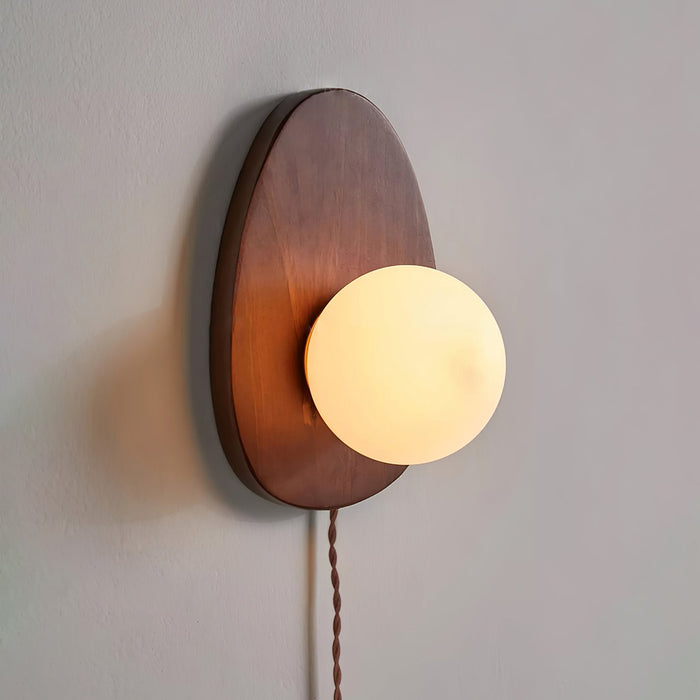 Orba Walnut Plug - in Wall Lamp - Vakkerlight