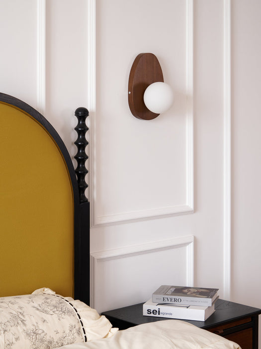 Orba Walnut Plug - in Wall Lamp - Vakkerlight