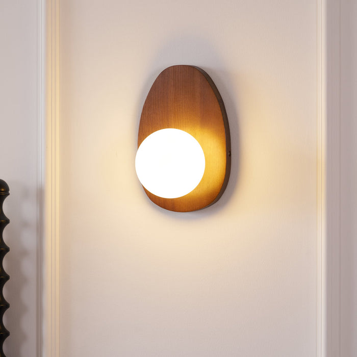 Orba Walnut Plug - in Wall Lamp - Vakkerlight