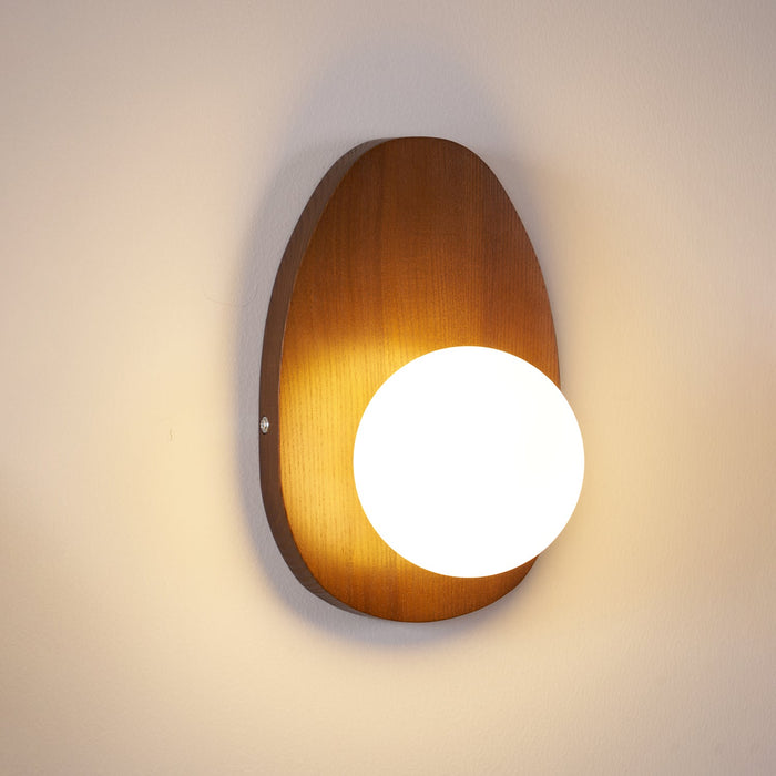 Orba Walnut Plug - in Wall Lamp - Vakkerlight