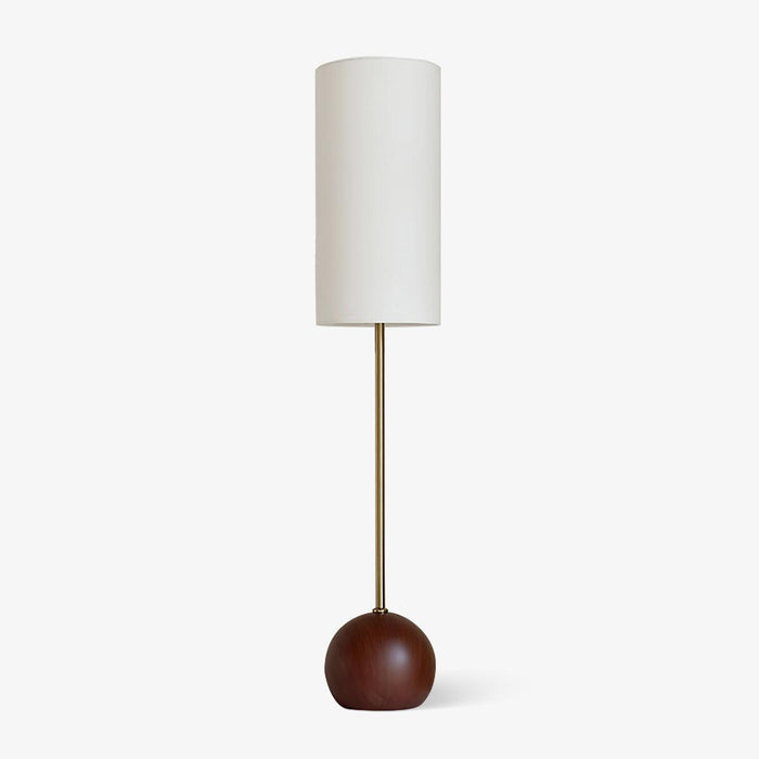 Orbis Wooden Sphere Floor Lamp-DWHOME