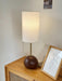 Orbis Wooden Sphere Table Lamp - DWHOME