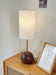Orbis Wooden Sphere Table Lamp - DWHOME