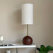 Orbis Wooden Sphere Table Lamp - DWHOME