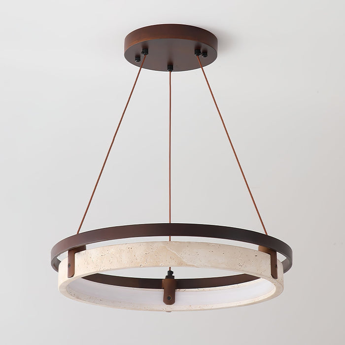 Orbit Travertine Pendant Light-DWHOME