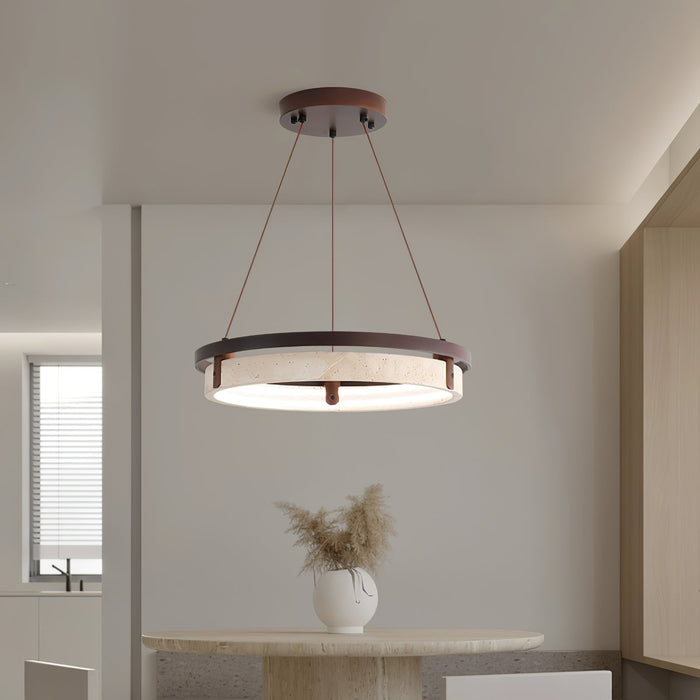 Orbit Travertine Pendant Light-DWHOME