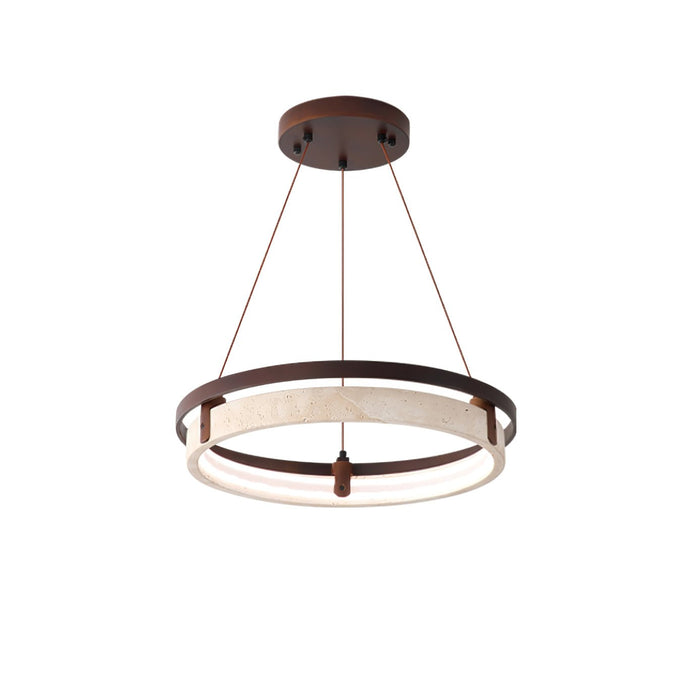 Orbit Travertine Pendant Light-DWHOME
