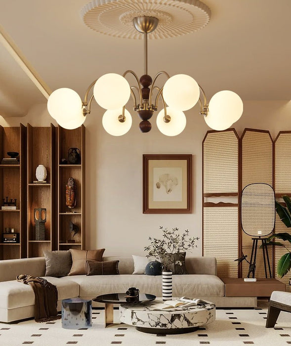 Orbital Curve Chandelier-DWHOME