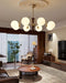 Orbital Curve Chandelier-DWHOME