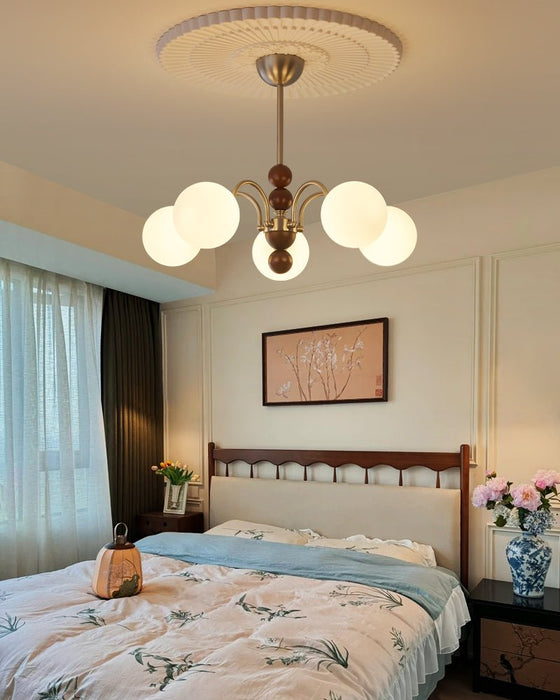 Orbital Curve Chandelier-DWHOME