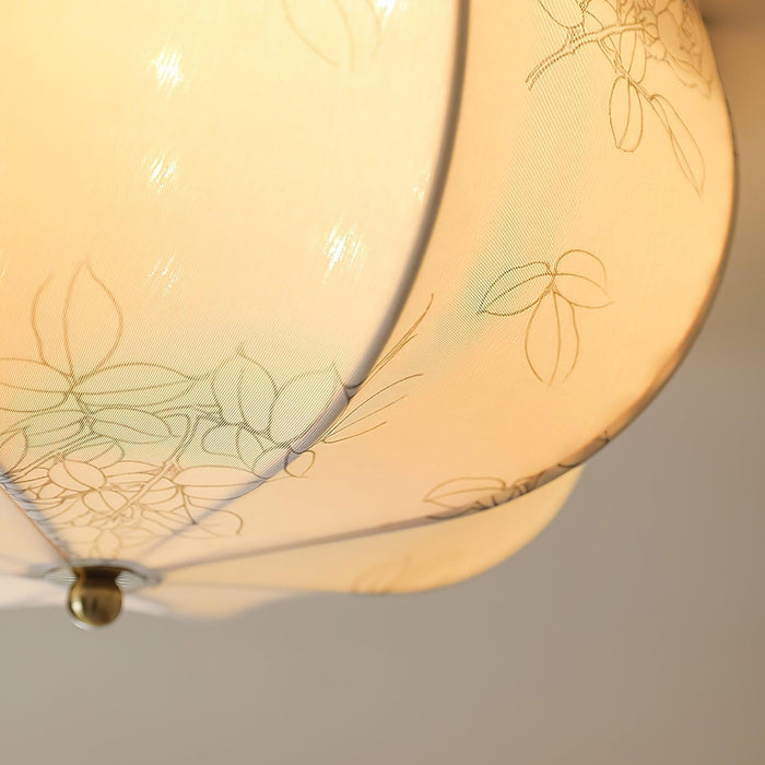Orchid Fabric Ceiling Lamp-DWHOME