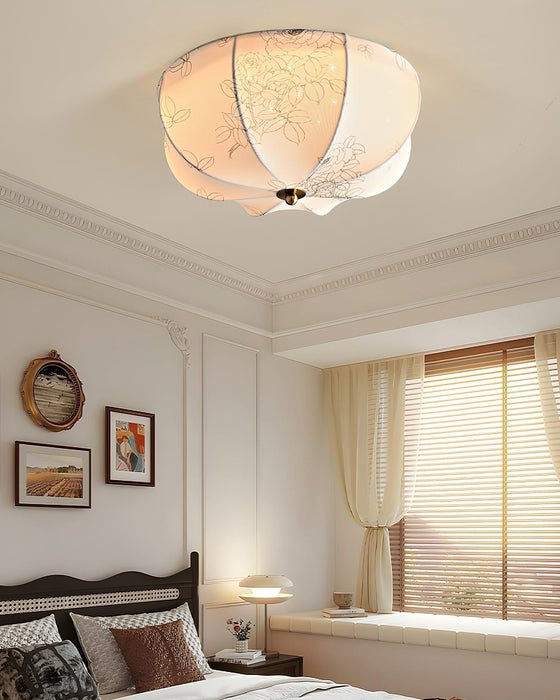 Orchid Fabric Ceiling Lamp-DWHOME