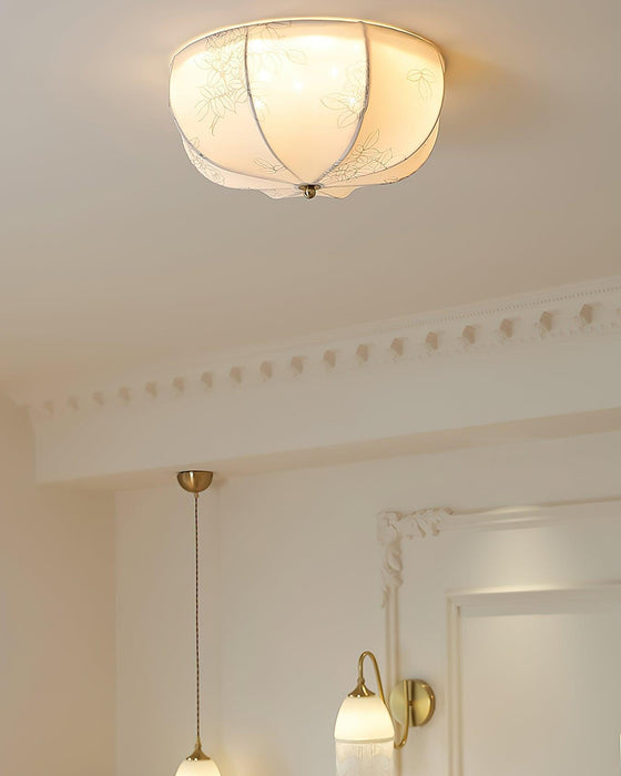 Orchid Fabric Ceiling Lamp-DWHOME