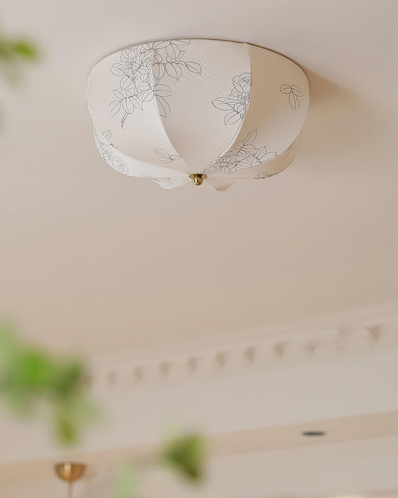 Orchid Fabric Ceiling Lamp-DWHOME