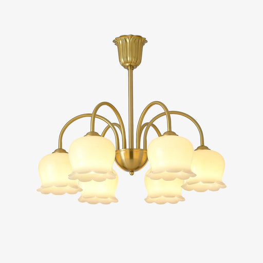 Orchids Brass Chandelier-DWHOME