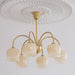 Orchids Brass Chandelier-DWHOME