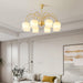 Orchids Brass Chandelier-DWHOME