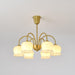 Orchids Brass Chandelier-DWHOME