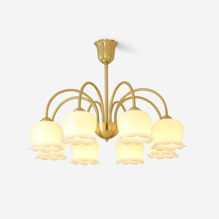 Orchids Brass Chandelier-DWHOME
