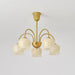 Orchids Brass Chandelier-DWHOME