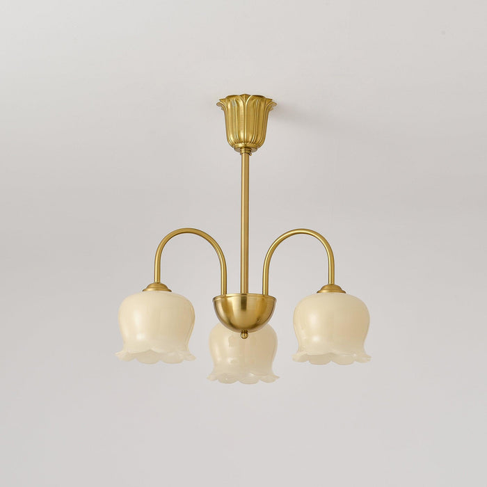 Orchids Brass Chandelier-DWHOME