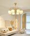 Orchids Brass Chandelier-DWHOME